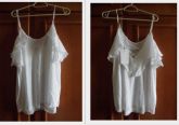 Blusa Branca Zara Original com etiqueta tamL Pronta Entrega