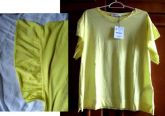 Blusa amarela tamM ZARA ORIGINAL com etiqueta